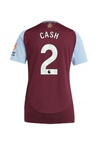 Fotbalové Dres Aston Villa Matty Cash #2 Dámské Domácí Oblečení 2024-25 Krátký Rukáv